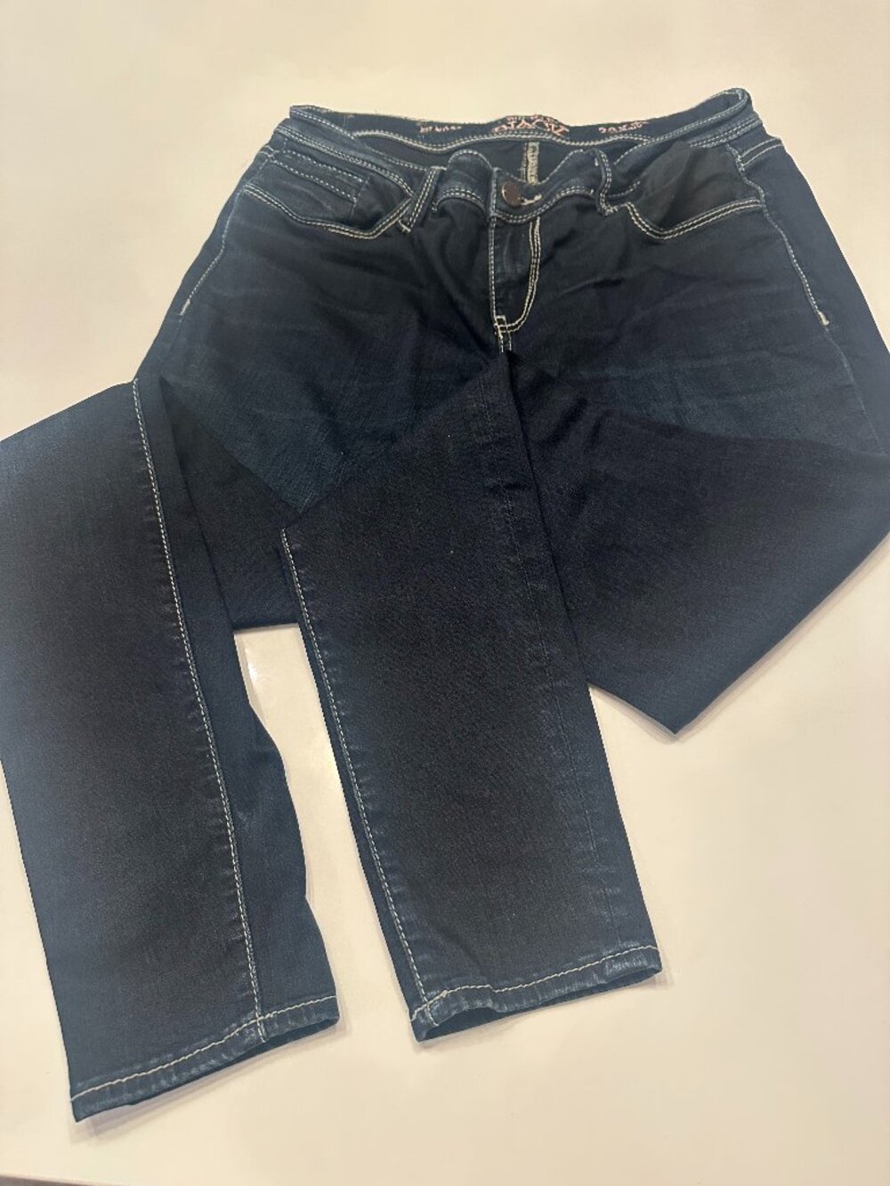 Buckle Black Women's Fit No 53 Ankle Skinny Blue Jeans 28 x 32 Stretch
